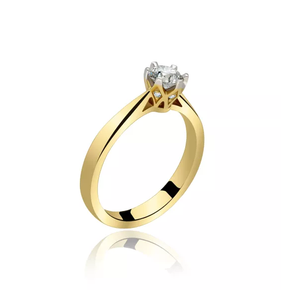 Pierścionek Zaręczynowy Z Brylantami 0,50 ct RSD0474