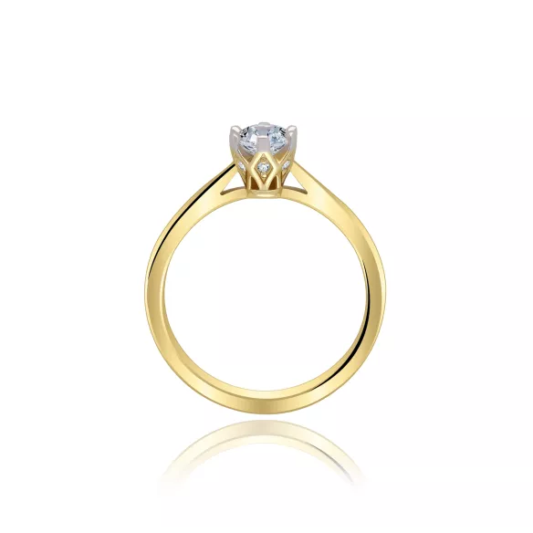 Pierścionek Zaręczynowy Z Brylantami 0,50 ct RSD0474