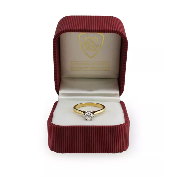 Pierścionek Zaręczynowy Z Brylantem 0,50 ct RSDI07
