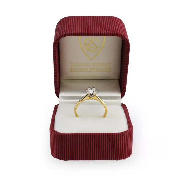 Pierścionek Zaręczynowy Z Brylantem 0,50 ct RSDI07