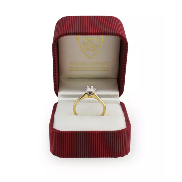 Pierścionek Zaręczynowy Z Brylantem 0,50 ct RSDI07