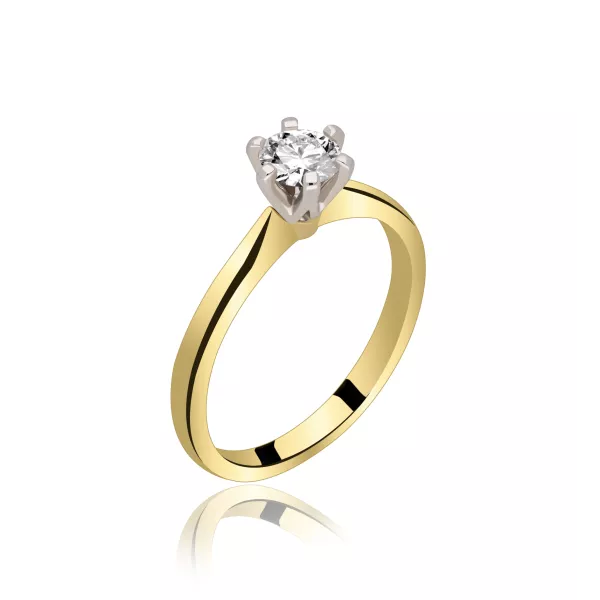 Pierścionek Zaręczynowy Z Brylantem 0,50 ct RSDI07