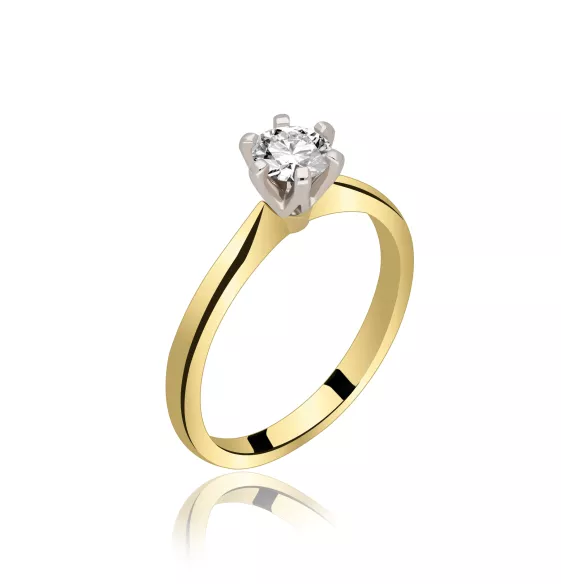 Pierścionek Zaręczynowy Z Brylantem 0,50 ct RSDI07