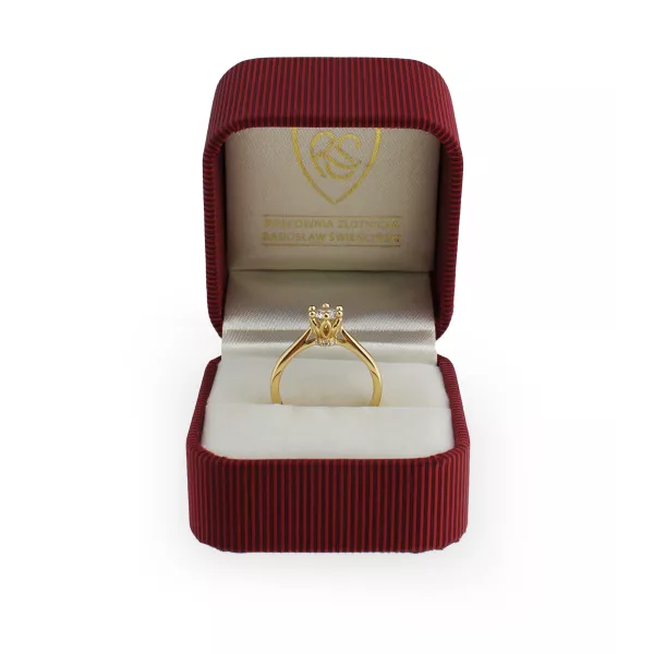Pierścionek Złoty Z Brylantami 0,53ct RS0414