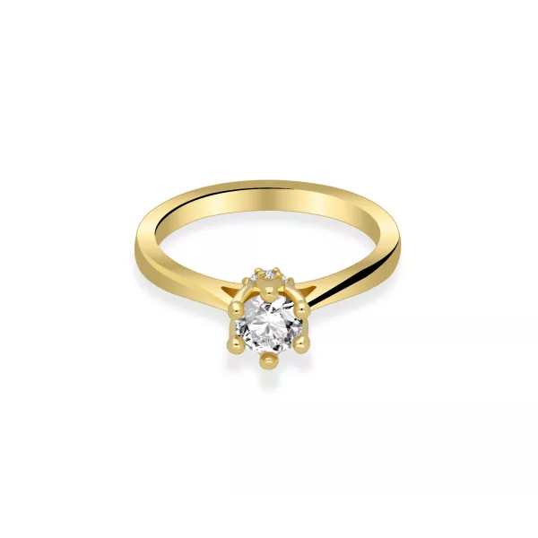 Pierścionek Złoty Z Brylantami 0,53ct RS0414