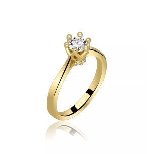 Pierścionek Złoty Z Brylantami 0,53ct RS0414