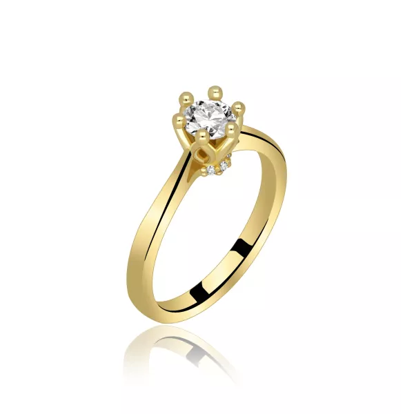 Pierścionek Złoty Z Brylantami 0,53ct RS0414