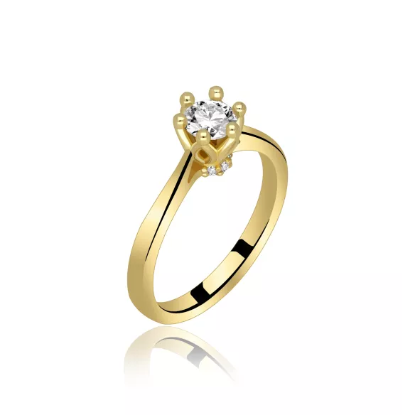 Pierścionek Złoty Z Brylantami 0,53ct RS0414