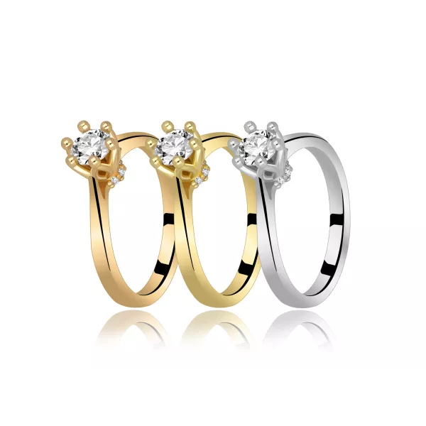 Pierścionek Złoty Z Brylantami 0,53ct RS0414