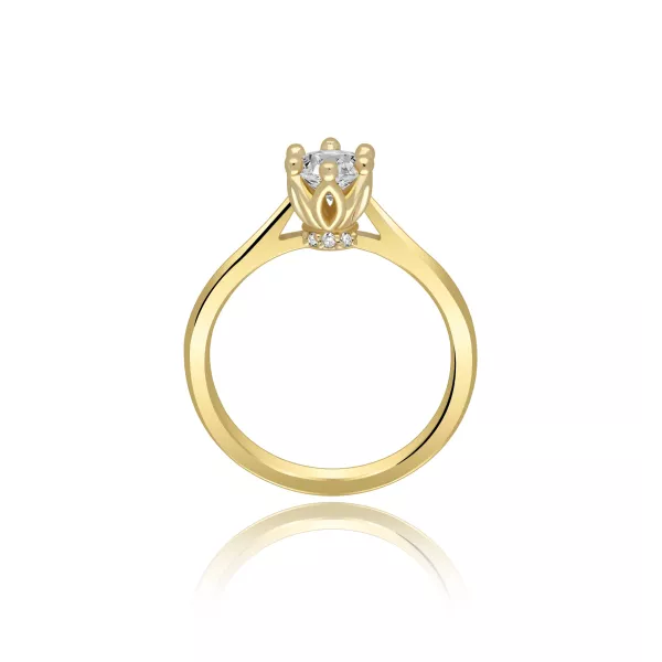 Pierścionek Złoty Z Brylantami 0,53ct RS0414