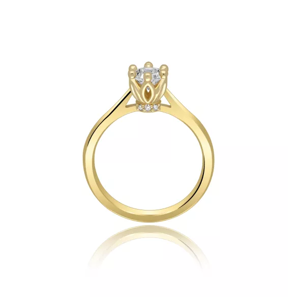 Pierścionek Złoty Z Brylantami 0,53ct RS0414