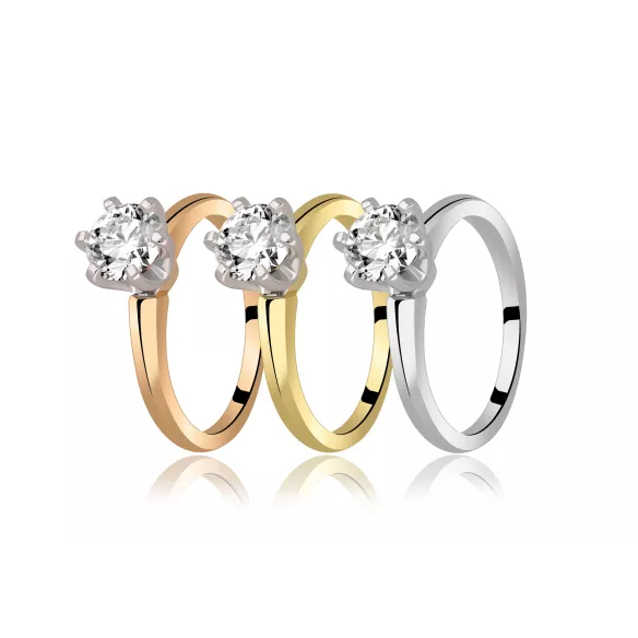 Pierścionek Złoty Z Brylantem 1,00ct RS0226