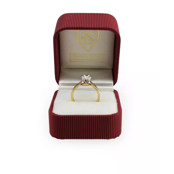 Pierścionek Złoty Z Brylantem 0,50ct RS0336