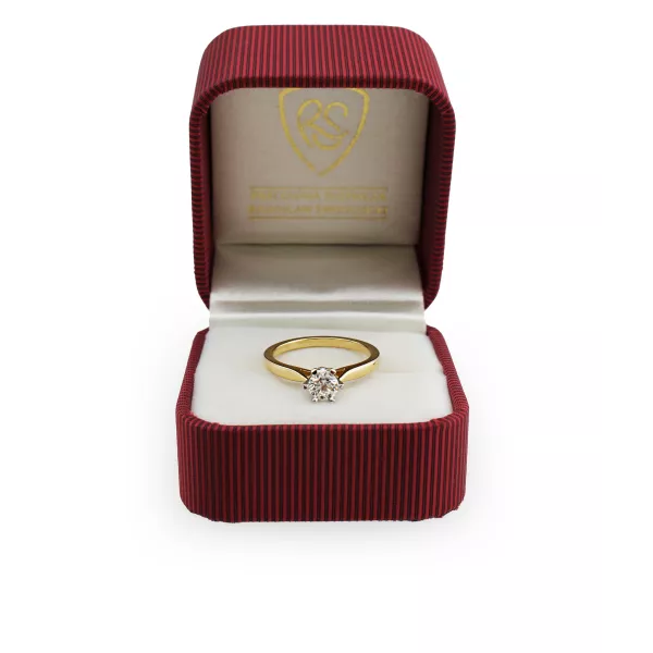 Pierścionek Złoty Z Brylantem 0,50ct RS0336