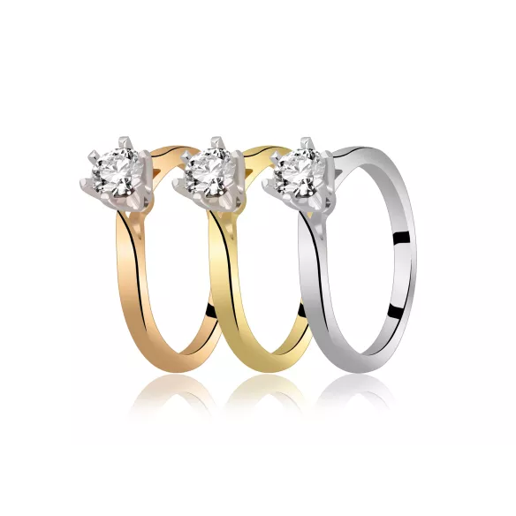 Pierścionek Złoty Z Brylantem 0,50ct RS0336