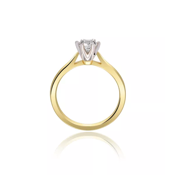 Pierścionek Złoty Z Brylantem 0,50ct RS0336