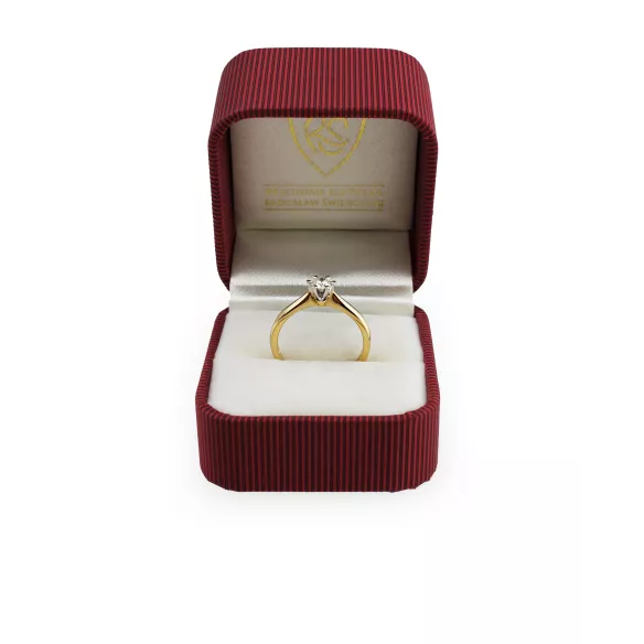 Pierścionek Złoty Z Brylantem 0,30ct RSDI07