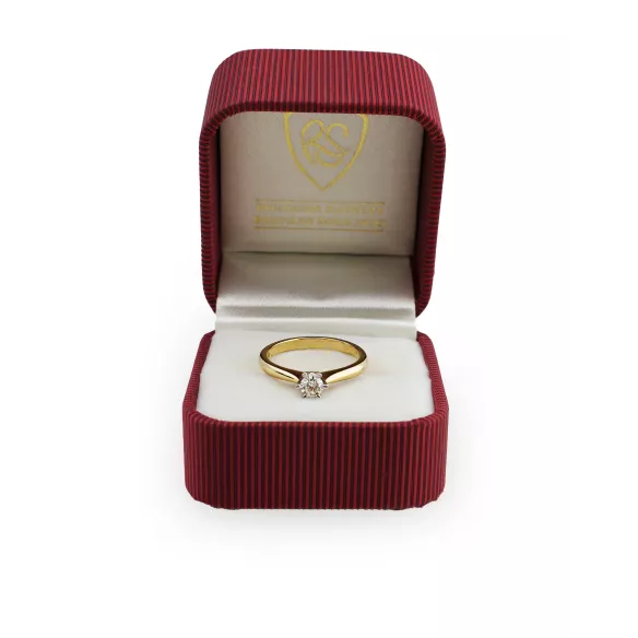 Pierścionek Złoty Z Brylantem 0,30ct RSDI07