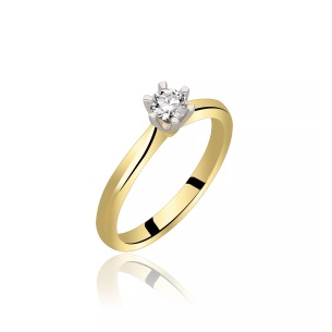 Pierścionek Złoty Z Brylantem 0,30ct RSDI07