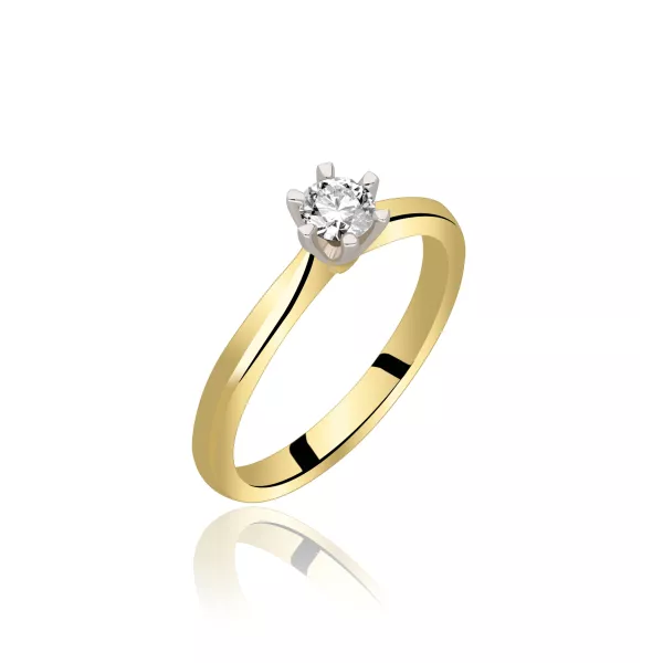 Pierścionek Złoty Z Brylantem 0,30ct RSDI07