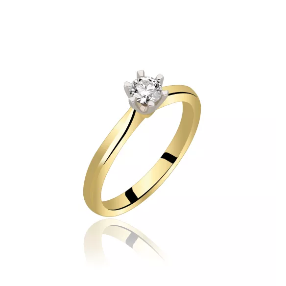Pierścionek Złoty Z Brylantem 0,30ct RSDI07