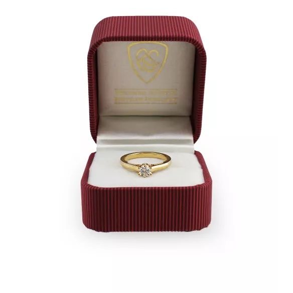 Pierścionek Złoty Z Brylantami 0,36ct RS00R1