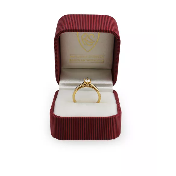 Pierścionek Złoty Z Brylantami 0,36ct RS00R1