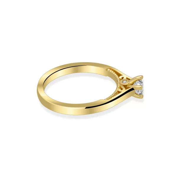 Pierścionek Złoty Z Brylantami 0,36ct RS00R1