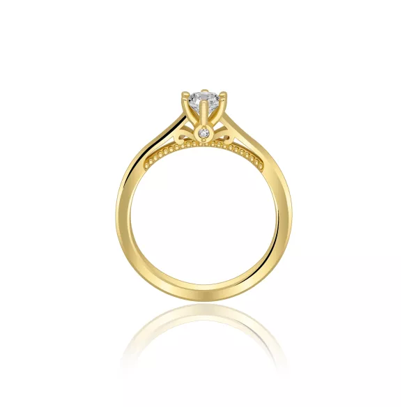 Pierścionek Złoty Z Brylantami 0,36ct RS00R1