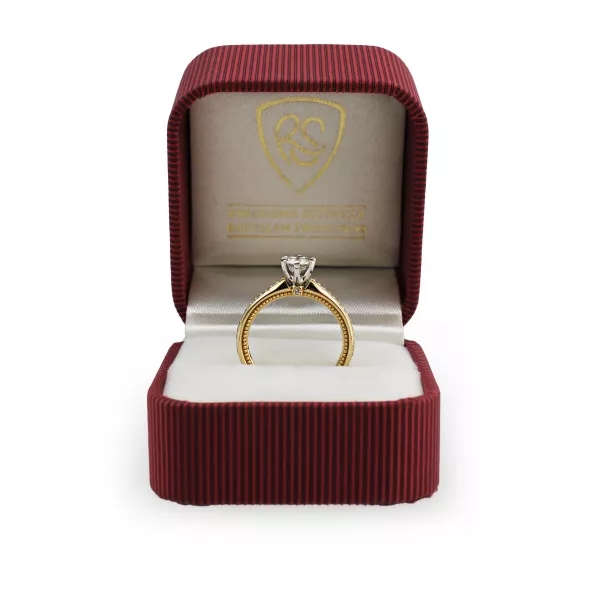 Pierścionek Złoty Z Brylantami 0,69ct RS0000R