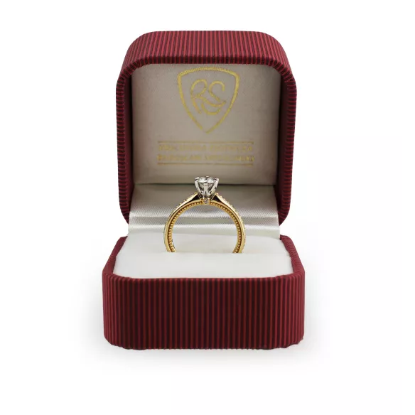 Pierścionek Złoty Z Brylantami 0,69ct RS0000R