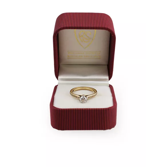 Pierścionek Złoty Z Brylantami 0,69ct RS0000R