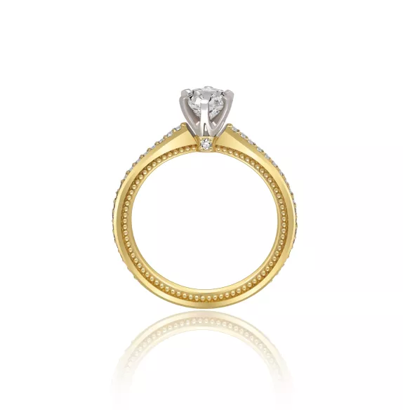 Pierścionek Złoty Z Brylantami 0,69ct RS0000R