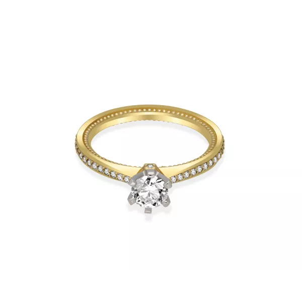 Pierścionek Złoty Z Brylantami 0,69ct RS0000R