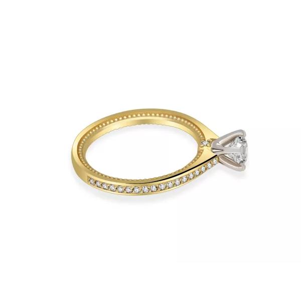 Pierścionek Złoty Z Brylantami 0,69ct RS0000R