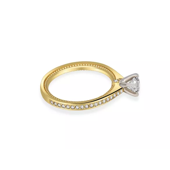 Pierścionek Złoty Z Brylantami 0,69ct RS0000R