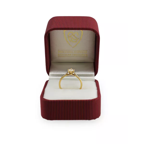 Pierścionek Złoty Z Brylantem 0,30ct RS0273