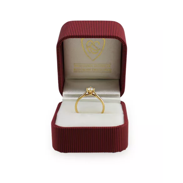 Pierścionek Złoty Z Brylantem 0,30ct RS0273