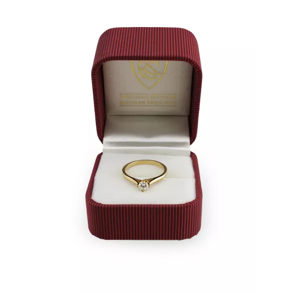 Pierścionek Złoty Z Brylantem 0,30ct RS0273