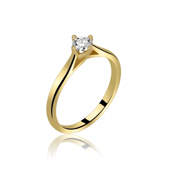 Pierścionek Złoty Z Brylantem 0,30ct RS0273