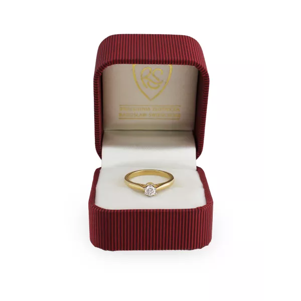 Pierścionek Zaręczynowy Z Brylantami 0,29ct RSTB58