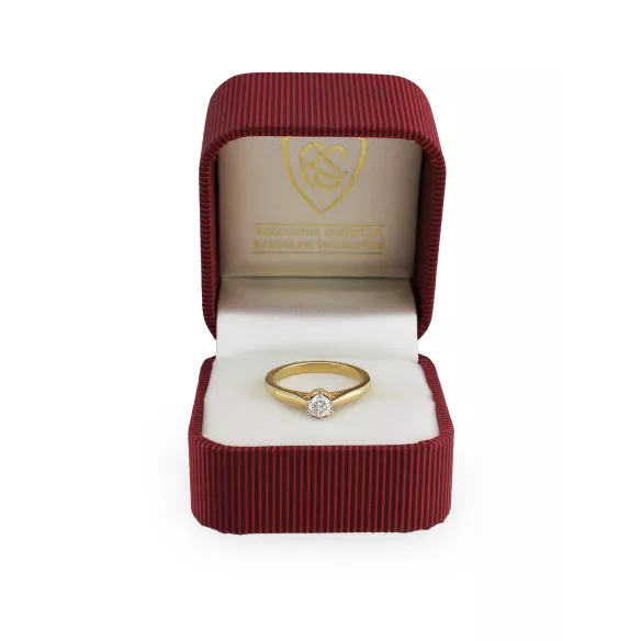 Pierścionek Zaręczynowy Z Brylantami 0,29ct RSTB58
