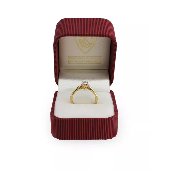 Pierścionek Zaręczynowy Z Brylantami 0,29ct RSTB58