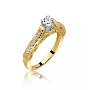 Pierścionek Zaręczynowy Z Brylantami 0,55ct RSI008