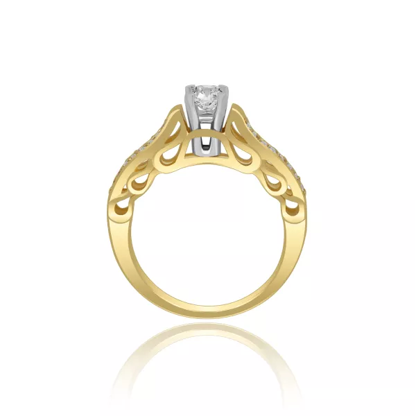 Pierścionek Zaręczynowy Z Brylantami 0,55ct RSI008