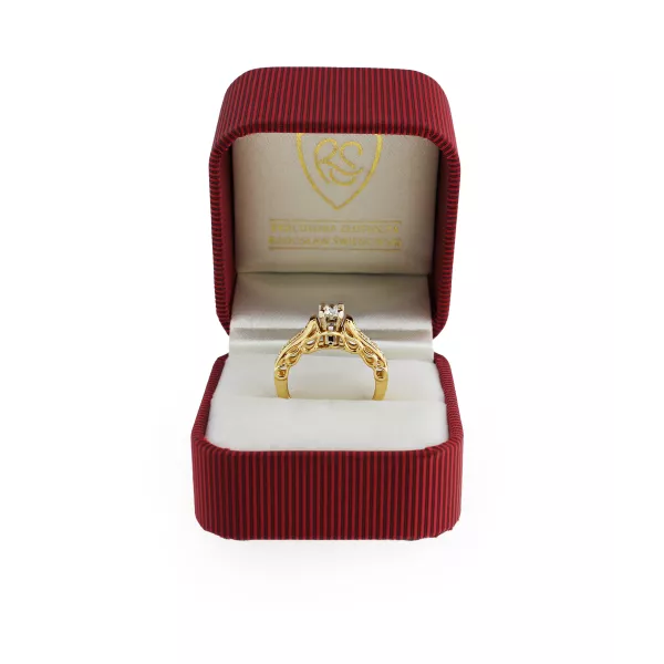 Pierścionek Zaręczynowy Z Brylantami 0,55ct RSI008