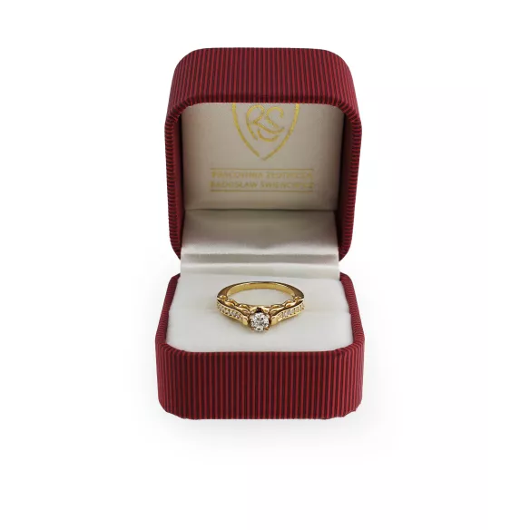 Pierścionek Zaręczynowy Z Brylantami 0,55ct RSI008