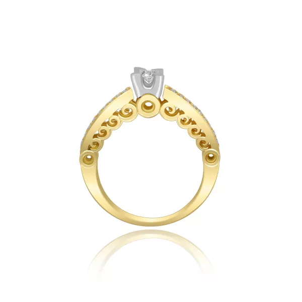 Pierścionek Zaręczynowy Z Brylantami 0,28ct RSI001