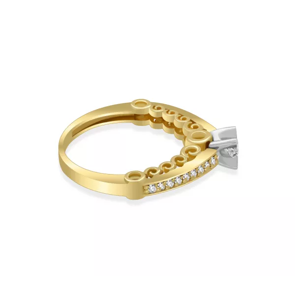 Pierścionek Zaręczynowy Z Brylantami 0,28ct RSI001