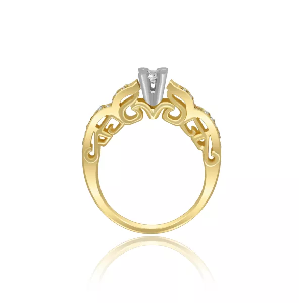 Pierścionek Zaręczynowy Z Brylantami 0,28ct RSI004